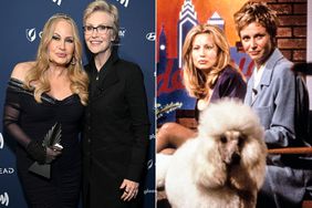 Jennifer Coolidge and Jane Lynch attend the GLAAD Media Awards at The Beverly Hilton on March 30, 2023 in Beverly Hills, California.; BEST IN SHOW, from left: Jennifer Coolidge, Jane Lynch, 2000