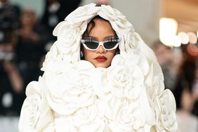 Rihanna attends The 2023 Met Gala Celebrating "Karl Lagerfeld: A Line Of Beauty" at The Metropolitan Museum of Art on May 01, 2023 in New York City