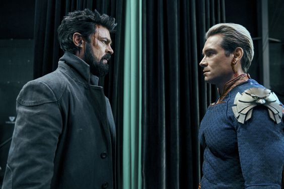 Butcher (Karl Urban) faces down Homelander (Antony Starr) in 'The Boys' season 3 finale.