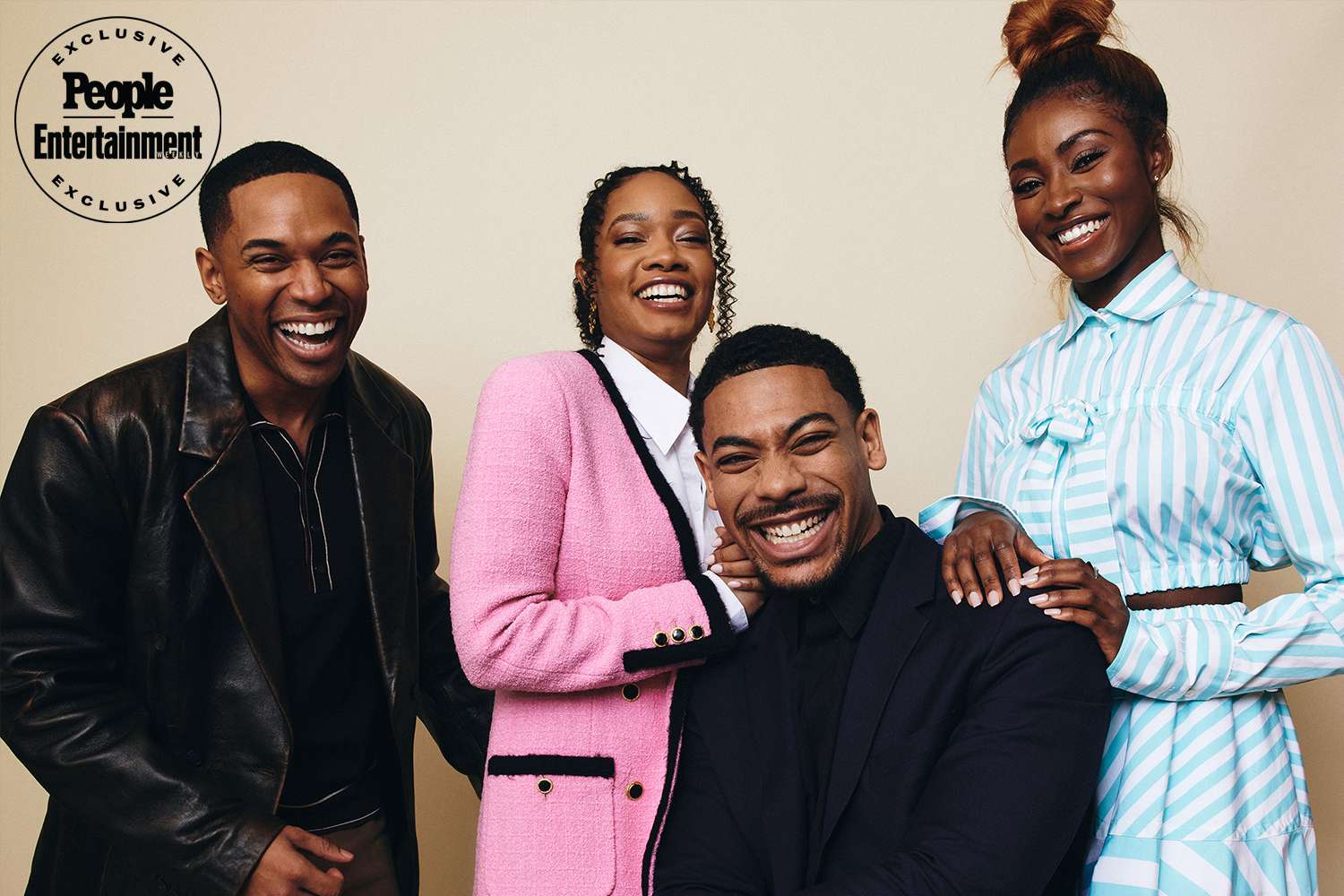 Kelvin Harrison Jr., Weruche Opia, Aaron Pierre, and Jayme Lawson of National Geographic's 'Genius: 