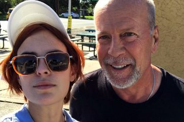 Tallulah Willis and dad Bruce Willis