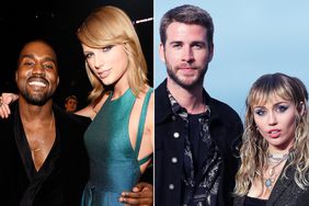 Kanye West and Taylor Swift; Liam Hemsworth and Miley Cyrus