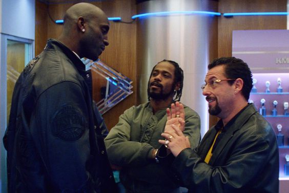 Kevin Garnett, LaKeith Stanfield, and Adam Sandler in 'Uncut Gems'