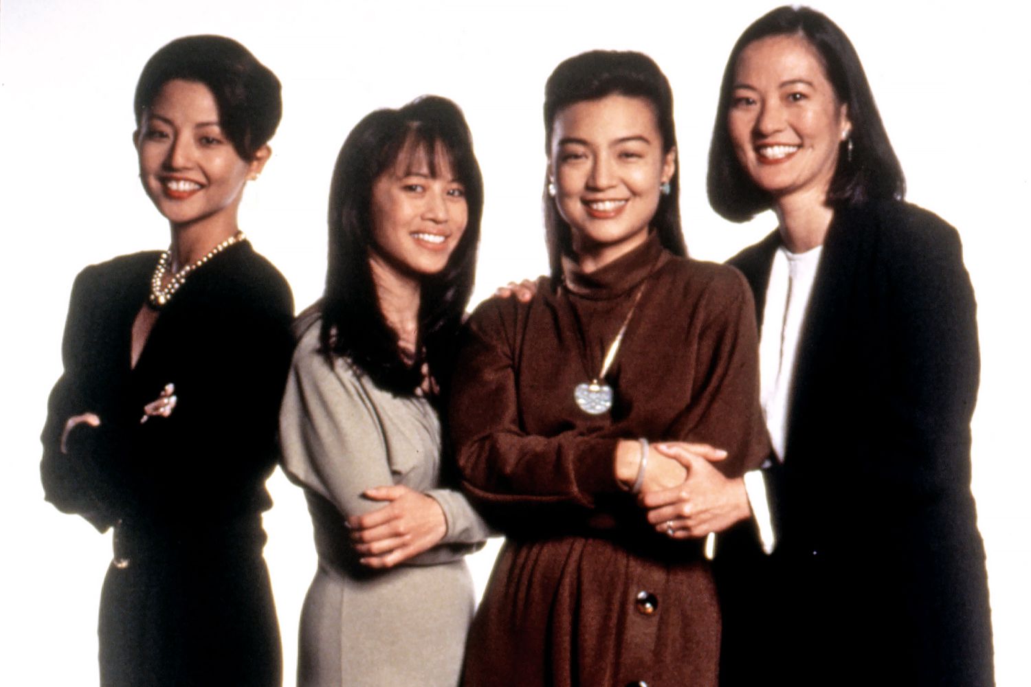 Tammlyn Tomita, Lauren Tom, Ming-Na Wen, and Rosalind Chao in 'The Joy Luck Club'