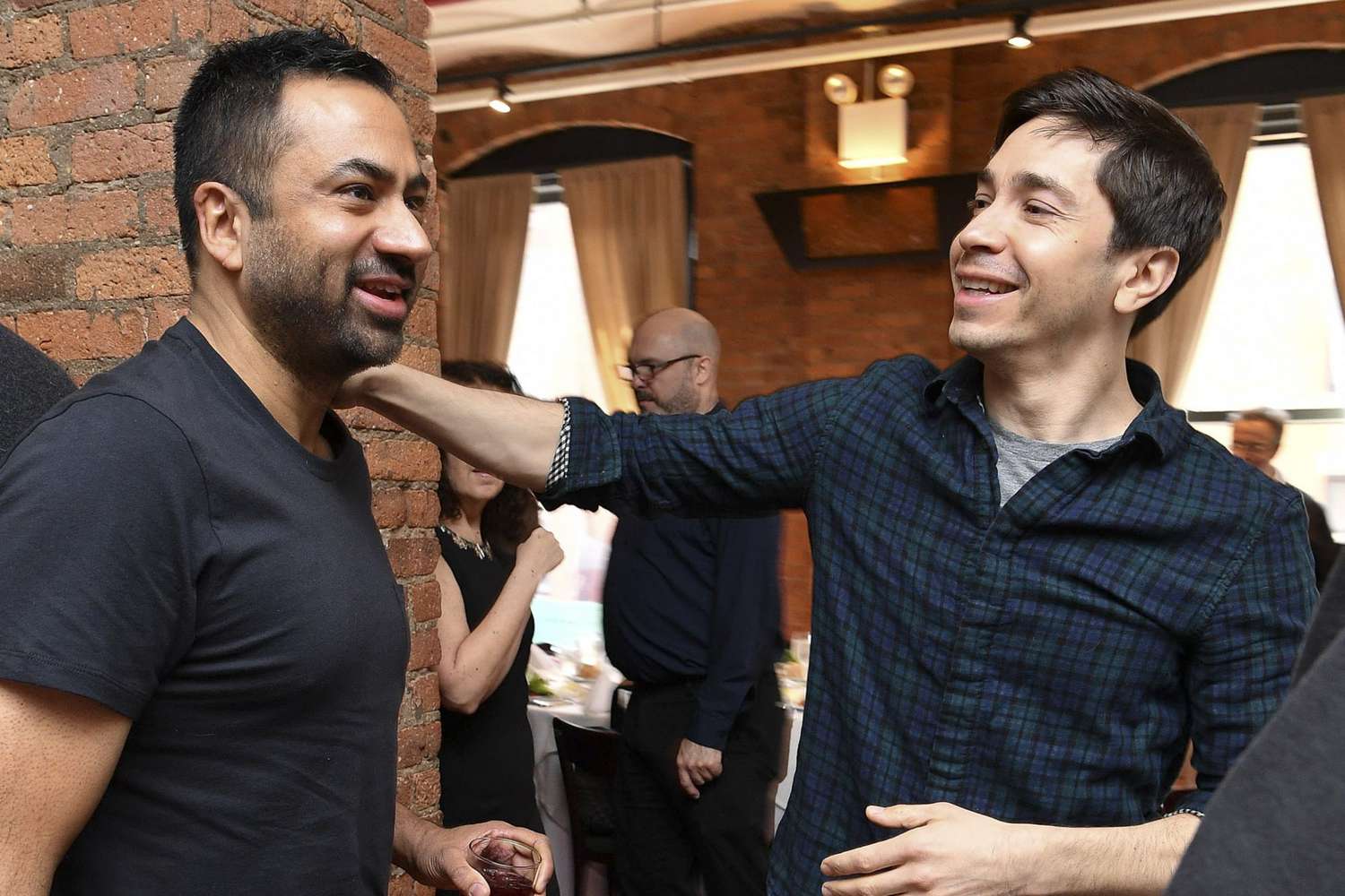 NEW YORK, NEW YORK - APRIL 25: Kal Penn (L) and Justin Long attend the 2019 Tribeca Film Festival Jury Lunch at Tribeca Grill Loft on April 25, 2019 in New York City. (Photo by Dia Dipasupil/Getty Images for Tribeca Film Festival)