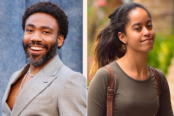 Donald Glover and Malia Obama