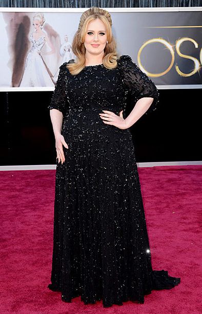Style, Style: Red Carpet, ... | After trying her hand at a print ensemble , Adele is back to black &mdash; though that's not necessarily a good thing. The new mom