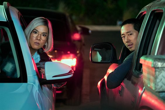 Beef. (L to R) Ali Wong as Amy, Steven Yeun as Danny in episode 106 of Beef.