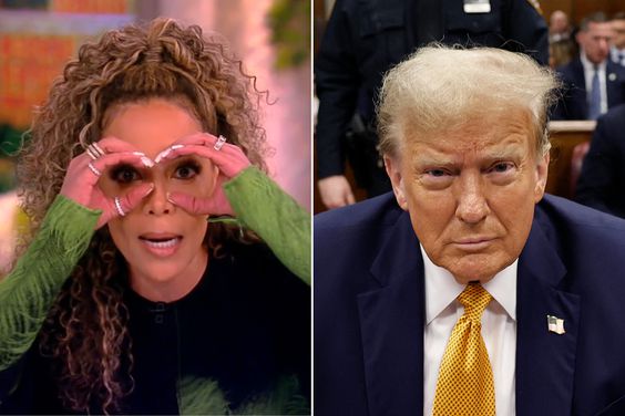 Sunny on The View and Former US President Donald Trump 