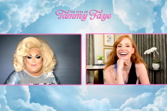 Ginger Minj and Jessica Chastain