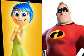Joy From Inside Out and Mr. Incredible from The Incredibles 