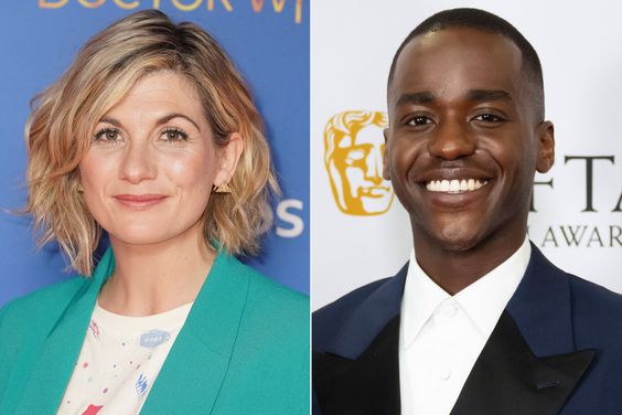 Jodie Whittaker attends the World premiere of Doctor Who at the Curzon Bloomsbury in London. Picture date: Tuesday October 11, 2022.; Ncuti Gatwa poses for a photograph in the winners room during the BAFTA Cymru Awards 2022 at St David's Hall on October 9, 2022 in Cardiff, Wales. (Photo by Matthew Horwood/Getty Images)