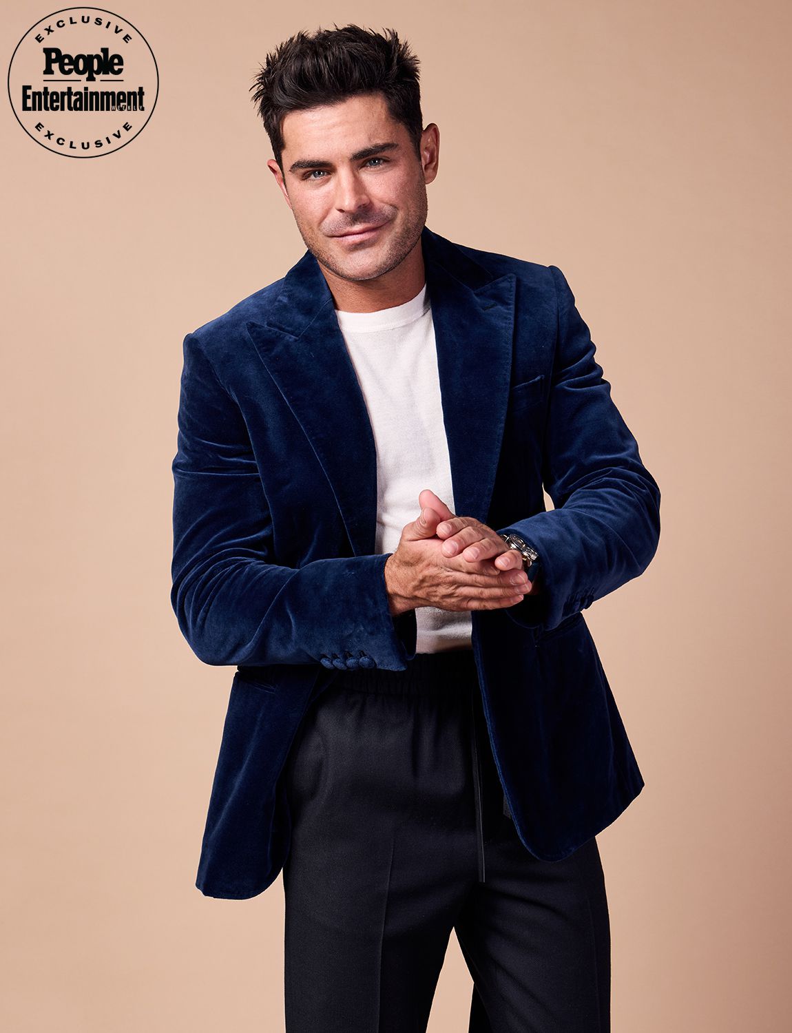 Zac Efron poses for a portrait during The National Board Of Review Annual Awards Gala at Cipriani 42nd Street on January 11, 2024 in New York City. 