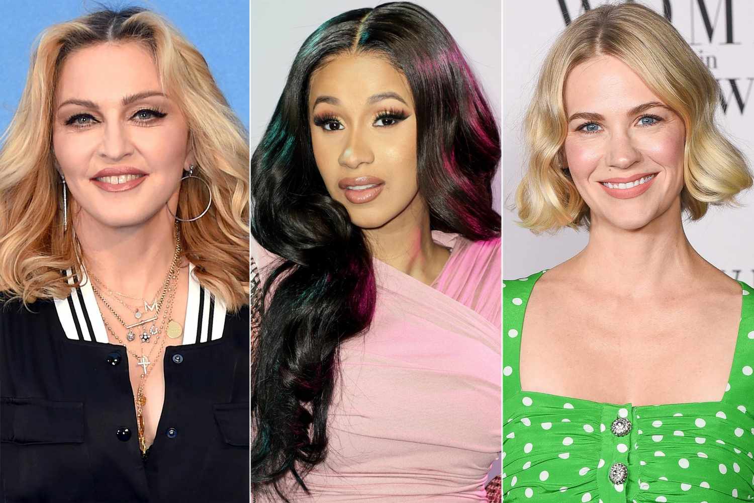 Madonna Cardi B and January Jones