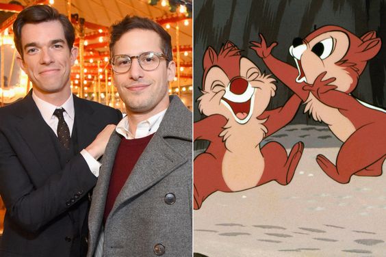 John Mulaney and Andy Samberg; Chip and Dale