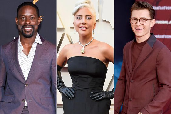 BEVERLY HILLS, CA - SEPTEMBER 15: Sterling K. Brown attends Television Academy Honors Emmy Nominated Performers - Arrivals at Wallis Annenberg Center for the Performing Arts on September 15, 2018 in Beverly Hills, California. (Photo by Presley Ann/Getty Images) HOLLYWOOD, CA - FEBRUARY 24: Lady Gaga attends the 91st Annual Academy Awards at Hollywood and Highland on February 24, 2019 in Hollywood, California. (Photo by Steve Granitz/WireImage) HOLLYWOOD, CA - JUNE 26: Tom Holland attends the premiere of Sony Pictures' "Spider-Man Far From Home" at TCL Chinese Theatre on June 26, 2019 in Hollywood, California. (Photo by Gregg DeGuire/WireImage)