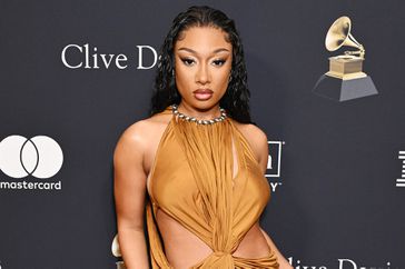 Megan Thee Stallion at the Pre-GRAMMY Gala held at The Beverly Hilton on February 3, 2024 in Los Angeles, California