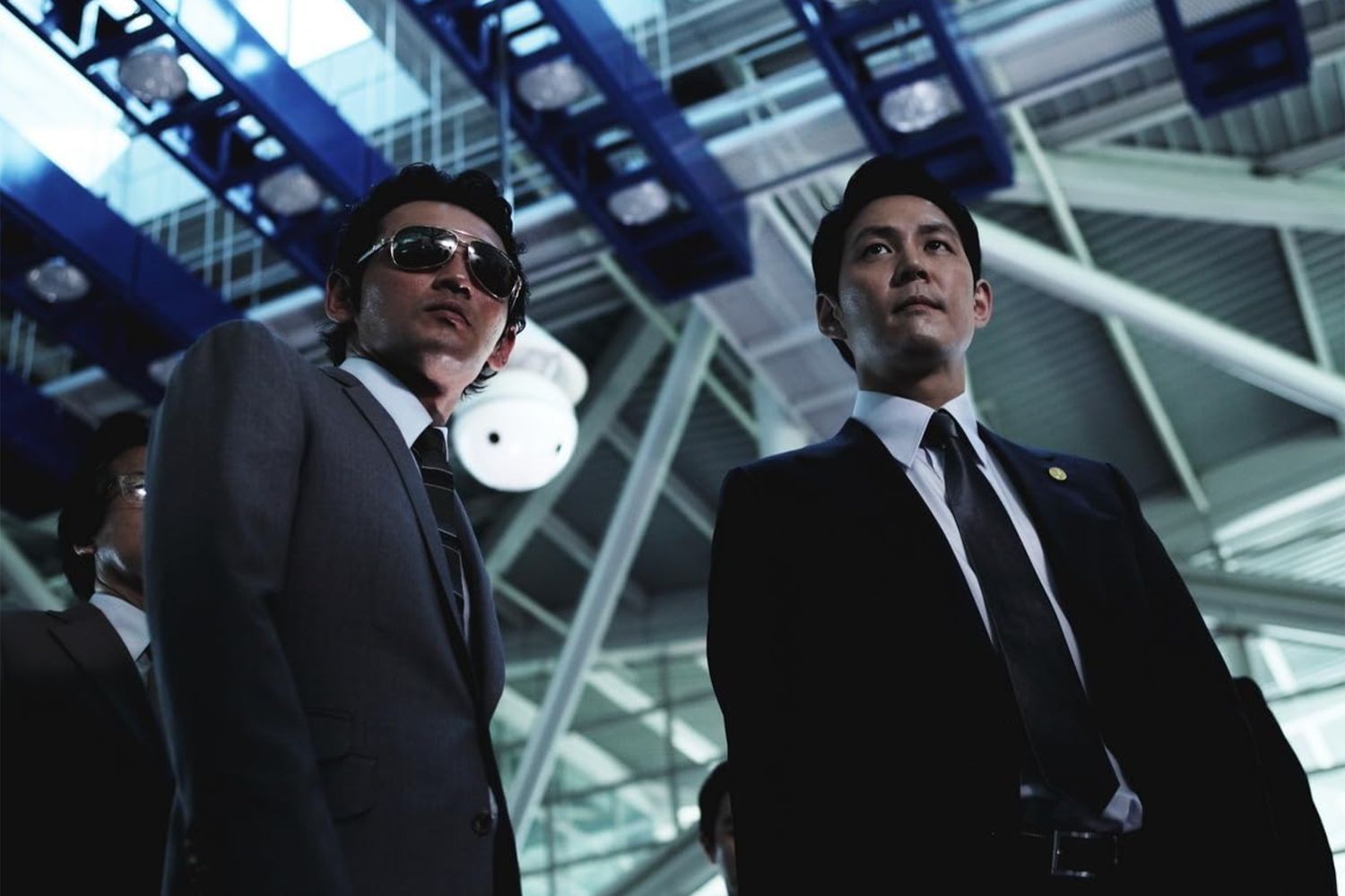 Jung-jae and Hwang Jung-min in New World (2013)