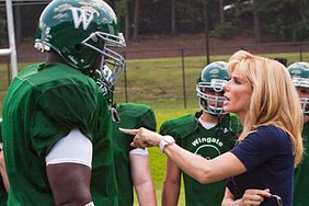 The Blind Side | THE BLIND SIDE (2009) Race relations, homelessness, self-discovery &mdash; football is hardly the central storyline in Sandra Bullock?s tearjerker about a troubled youth who blossoms