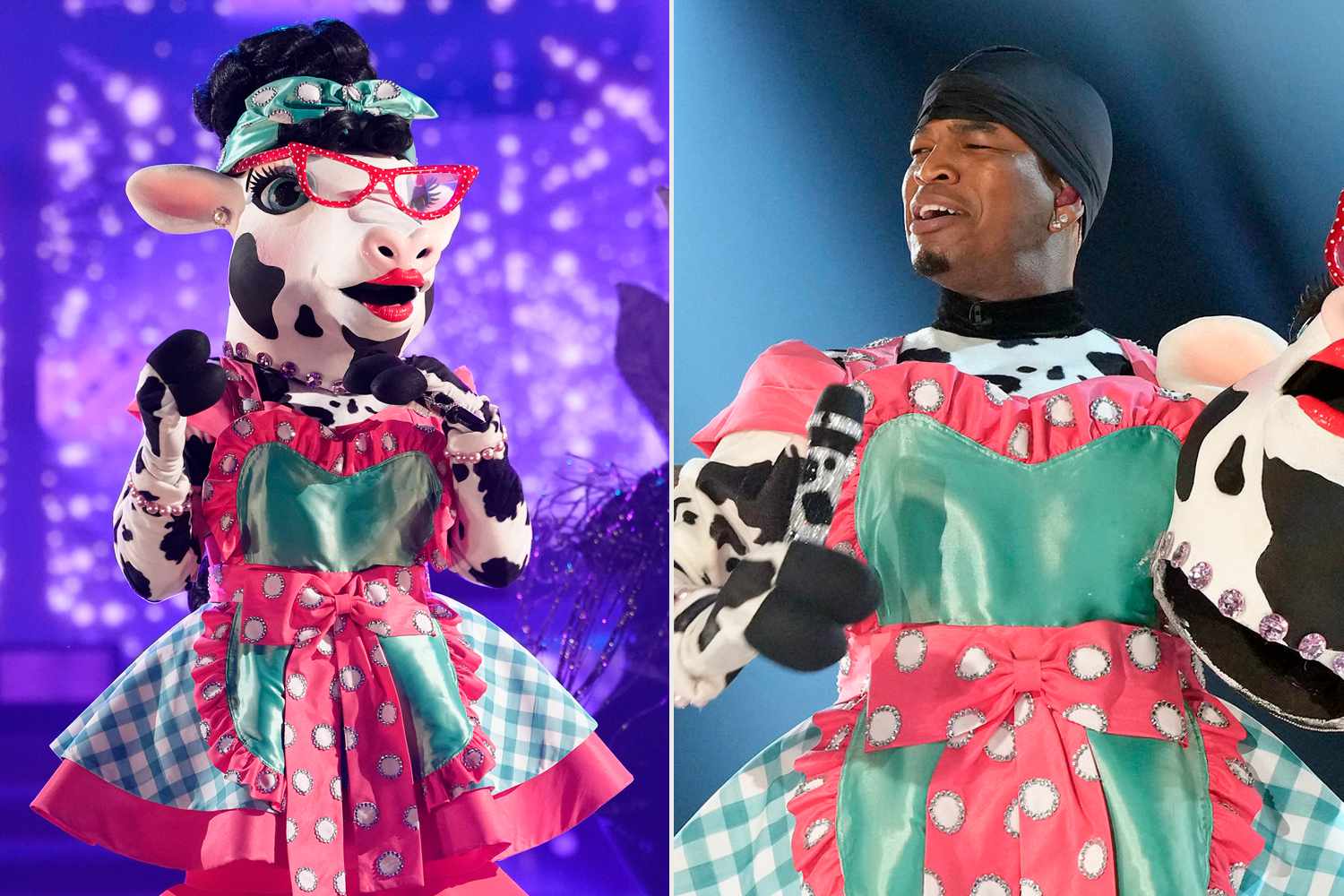 Cow in costume on 'The Masked Singer' // unmasked on show as Ne-Yo