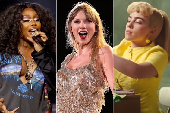 SZA, Taylor Swift, Billie Eilish