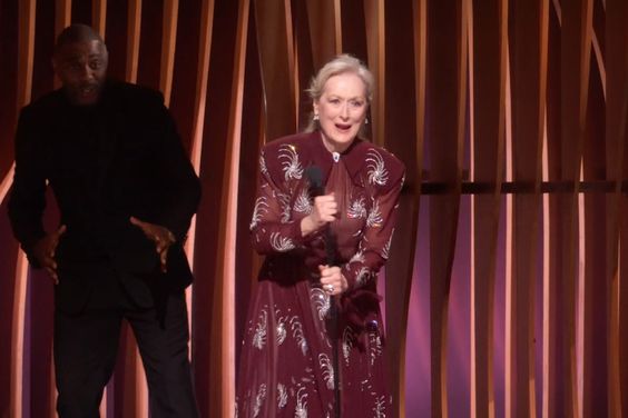 Meryl Streep presenting at the 2024 SAG Awards