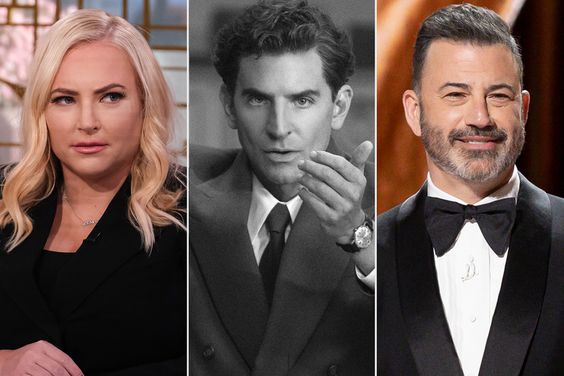 Meghan McCain appears on Meet the Press; Bradley Cooper as Leonard Bernstein (Director/Writer/Producer) in Maestro; Jimmy Kimmel THE OSCARS - The 96th Oscars 