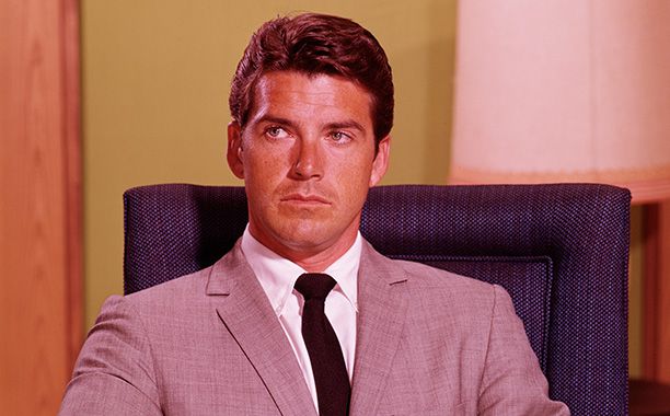 All Crops: 93747113 Collection: Disney ABC Television Group UNITED STATES - SEPTEMBER 09: THE GREEN HORNET - Season One - 9/9/66, Britt Reid (played by Van Williams, pictured) was a millionaire newspaper publisher, who moonlights as the crime-fighting mas