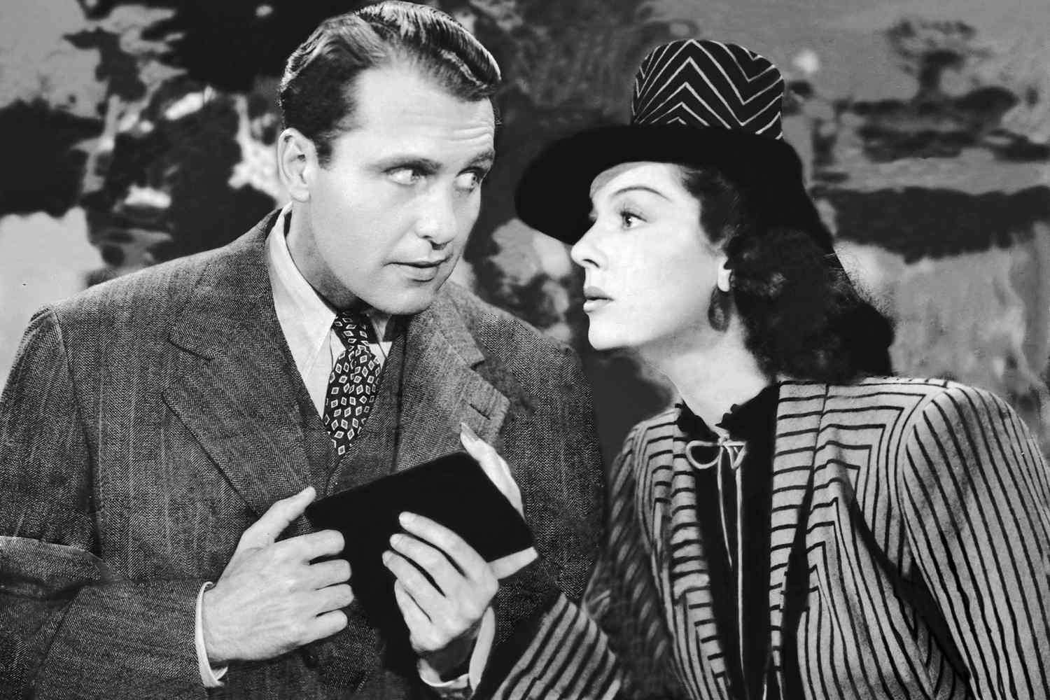 HIS GIRL FRIDAY, from left: Ralph Bellamy, Rosalind Russell, 1940