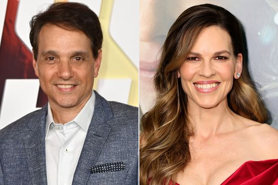 Ralph Macchio and Hilary Swank