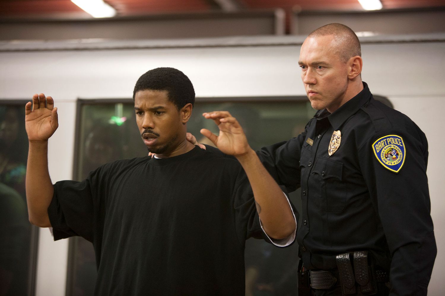 Michael B. Jordan and Kevin Durand in 'Fruitvale Station'