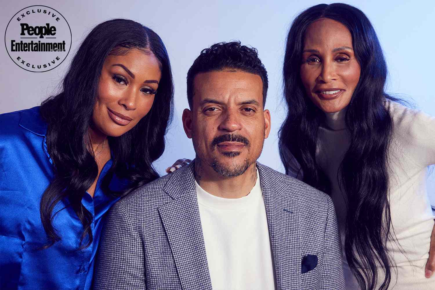 Anansa Sims, Matt Barnes and Beverly Johnson of Ã¢ÂÂThe Barnes BunchÃ¢ÂÂ pose for a 