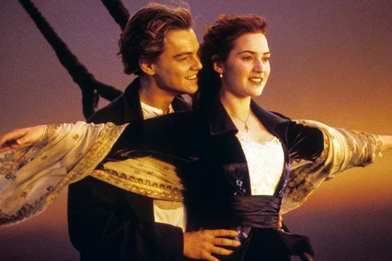 Leonardo DiCaprio and Kate Winslet in 'Titanic'