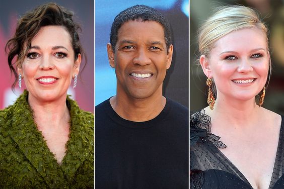 olivia colman; denzel washington; kirsten dunst