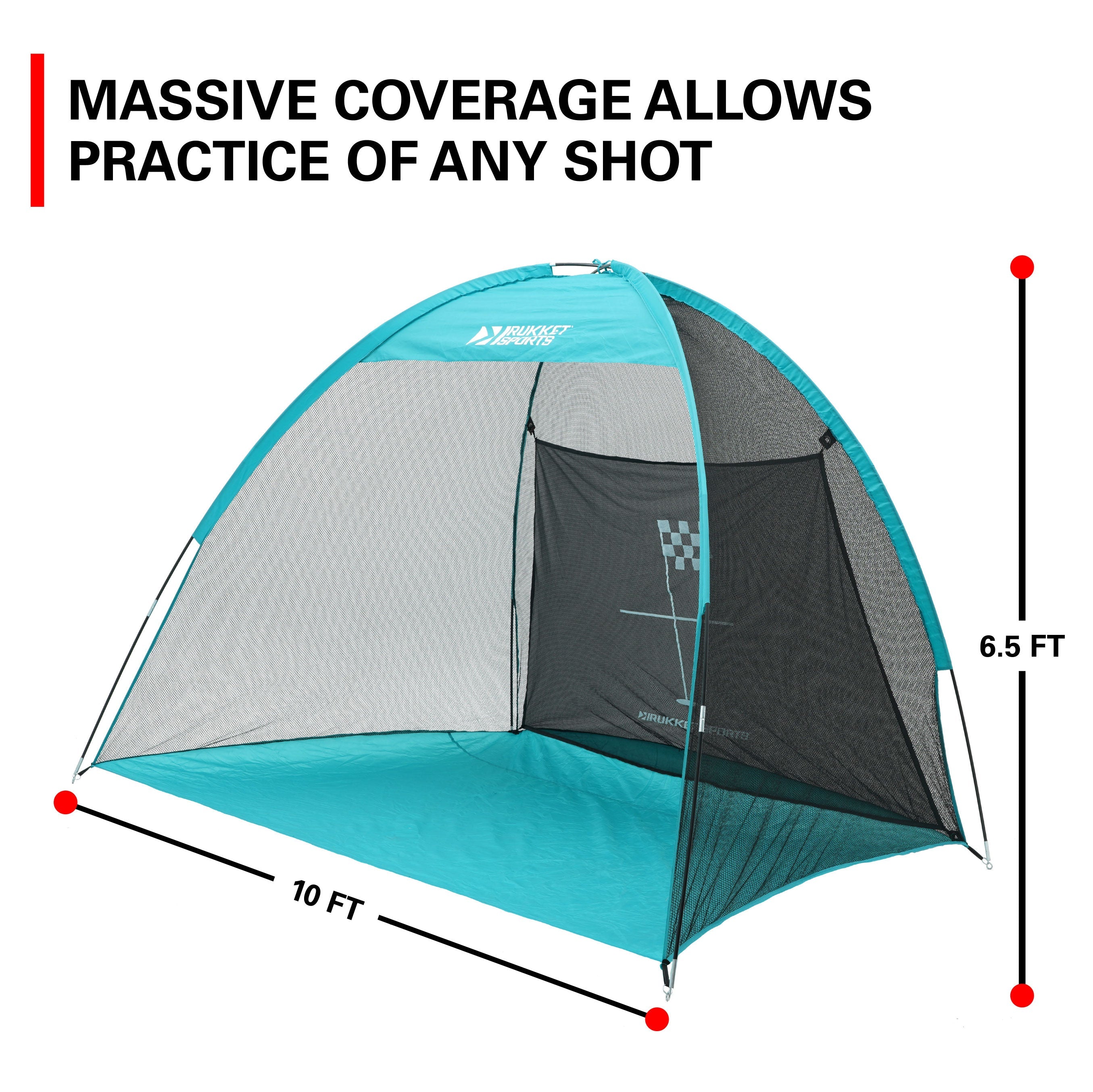 Rukket Sports Tent Design Portable Golf Net (10x6)