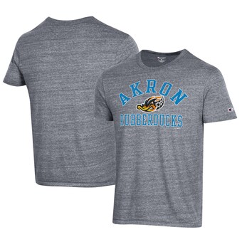 Men's Akron RubberDucks Champion Gray Ultimate Tri-Blend T-Shirt