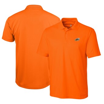 Men's Akron RubberDucks  Cutter & Buck Orange  Clique Ice Pique Tech Polo