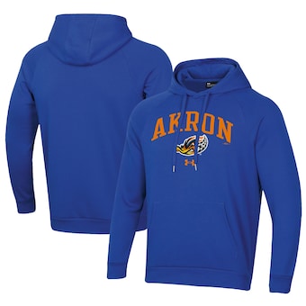 Men's Akron RubberDucks Under Armour Royal All Day Fleece Pullover Hoodie