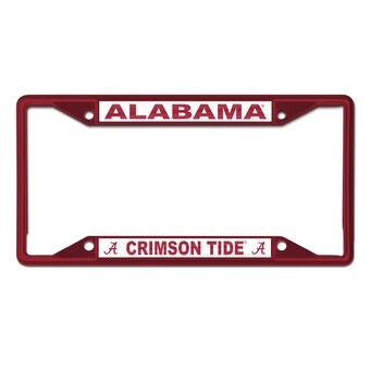 Alabama Crimson Tide WinCraft Chrome Color License Plate Frame