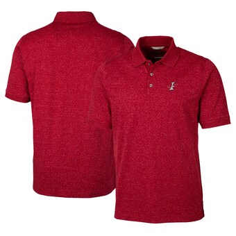 Men's Albuquerque Isotopes  Cutter & Buck Red Advantage Tri-Blend Space Dye Polo