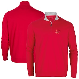 Men's Albuquerque Isotopes Red Alumni Quarter-Zip Pullover Top