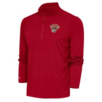 Men's Altoona Curve  Antigua Red Tribute Quarter-Zip Pullover Top