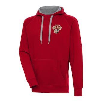 Men's Altoona Curve  Antigua Red Victory Pullover Hoodie