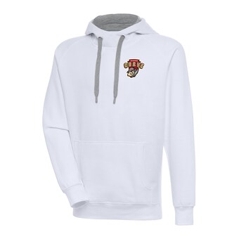 Men's Altoona Curve  Antigua White Victory Pullover Hoodie