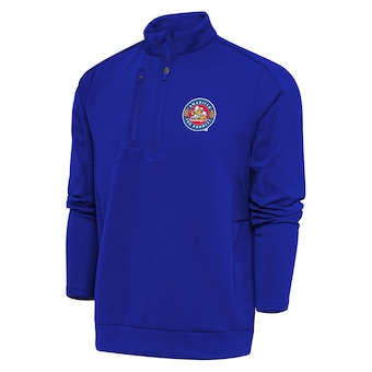 Men's Amarillo Sod Poodles  Antigua Royal Generation Quarter-Zip Pullover Top