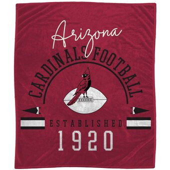 Arizona Cardinals 60'' x 70'' Script Flannel Fleece Blanket