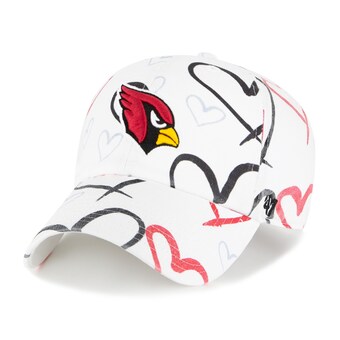 Girls Youth Arizona Cardinals '47 White Adore Clean Up Adjustable Hat