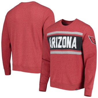 Men's Arizona Cardinals '47 Heathered Cardinal Bypass Tribeca Pullover Sweatshirt