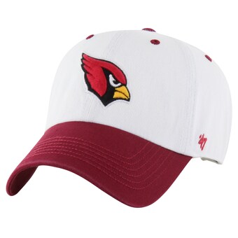 Men's Arizona Cardinals '47 White/Cardinal Double Header Diamond Clean Up Adjustable Hat