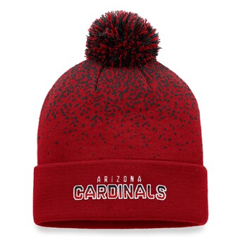 Men's Arizona Cardinals Fanatics Cardinal Iconic Gradient Cuffed Knit Hat with Pom